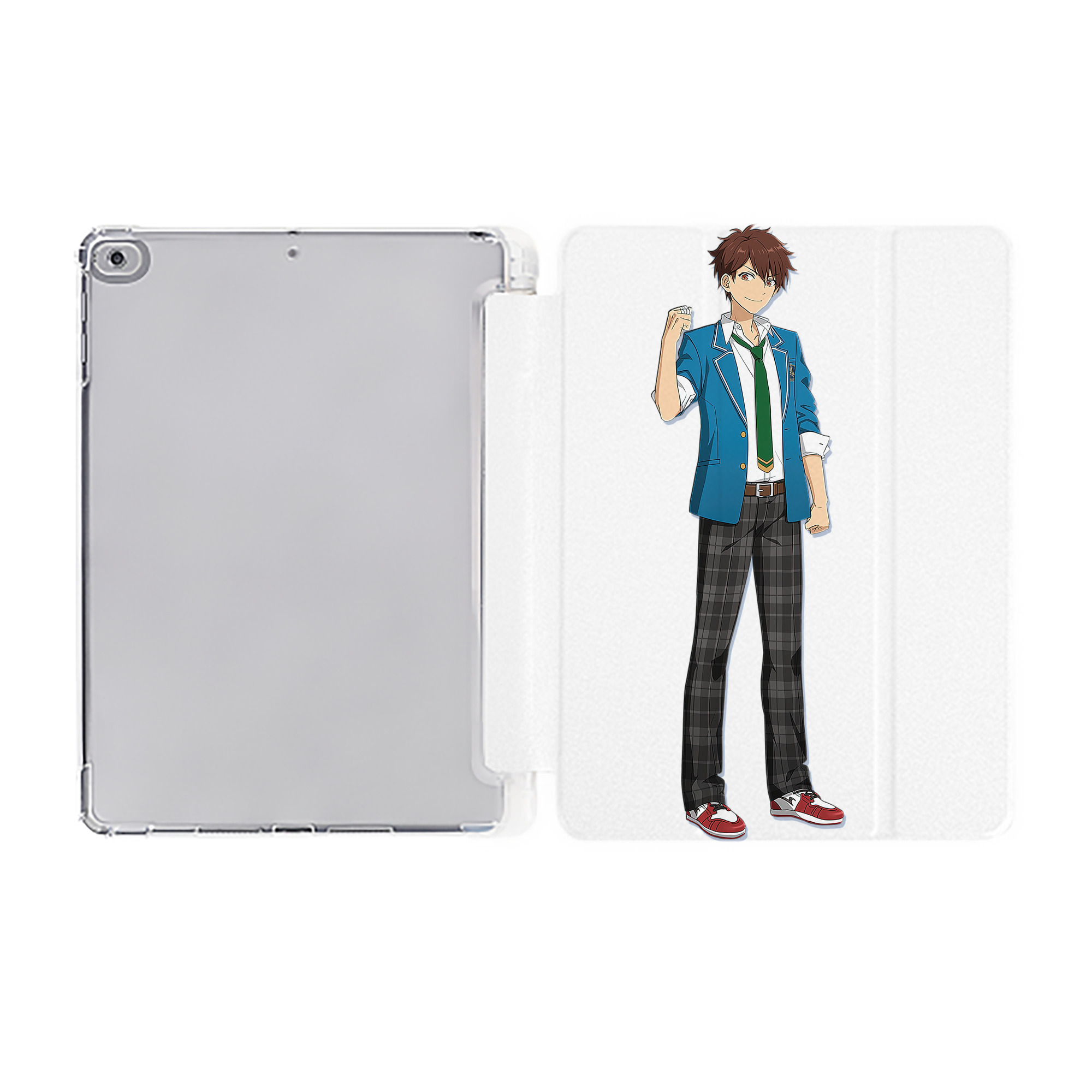 （画像用） あんさんぶるスターズ! Ensemble Stars IPad ケース ペン収納付き 三つ折りスタンド PUレザー×シリコン 対応機種9.5/10.5/10.9インチ